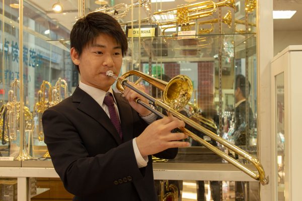 珍しいスライドトランペット 大谷楽器 熊本の楽器楽譜販売 音楽教室 調律修理
